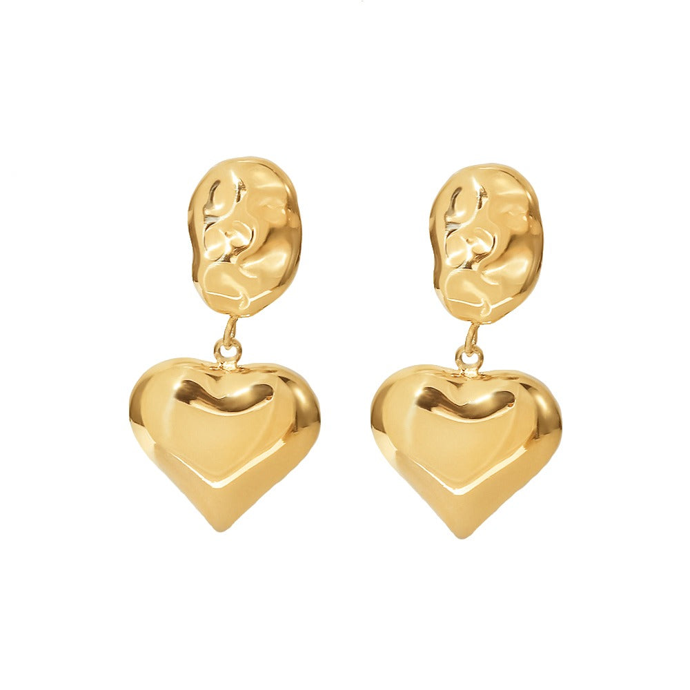 Heart Drop Earrings