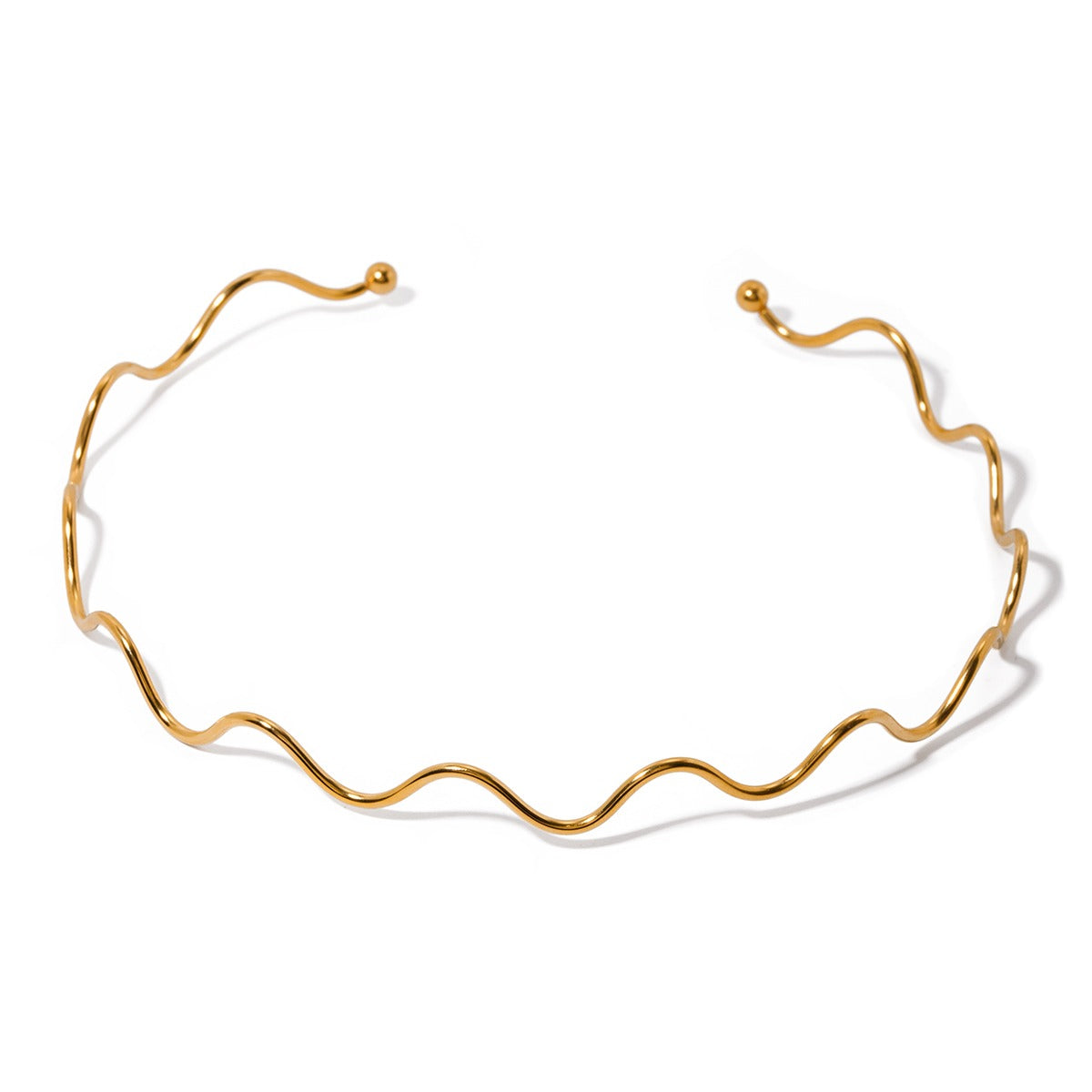 Dainty Squiggle Choker Necklace