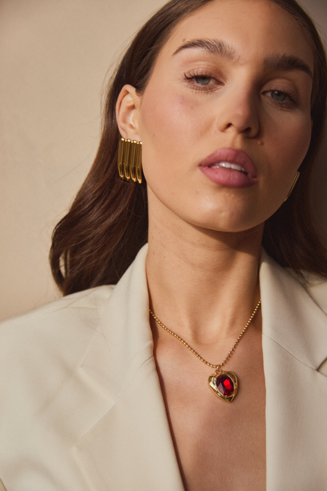 Ruby Heart Necklace