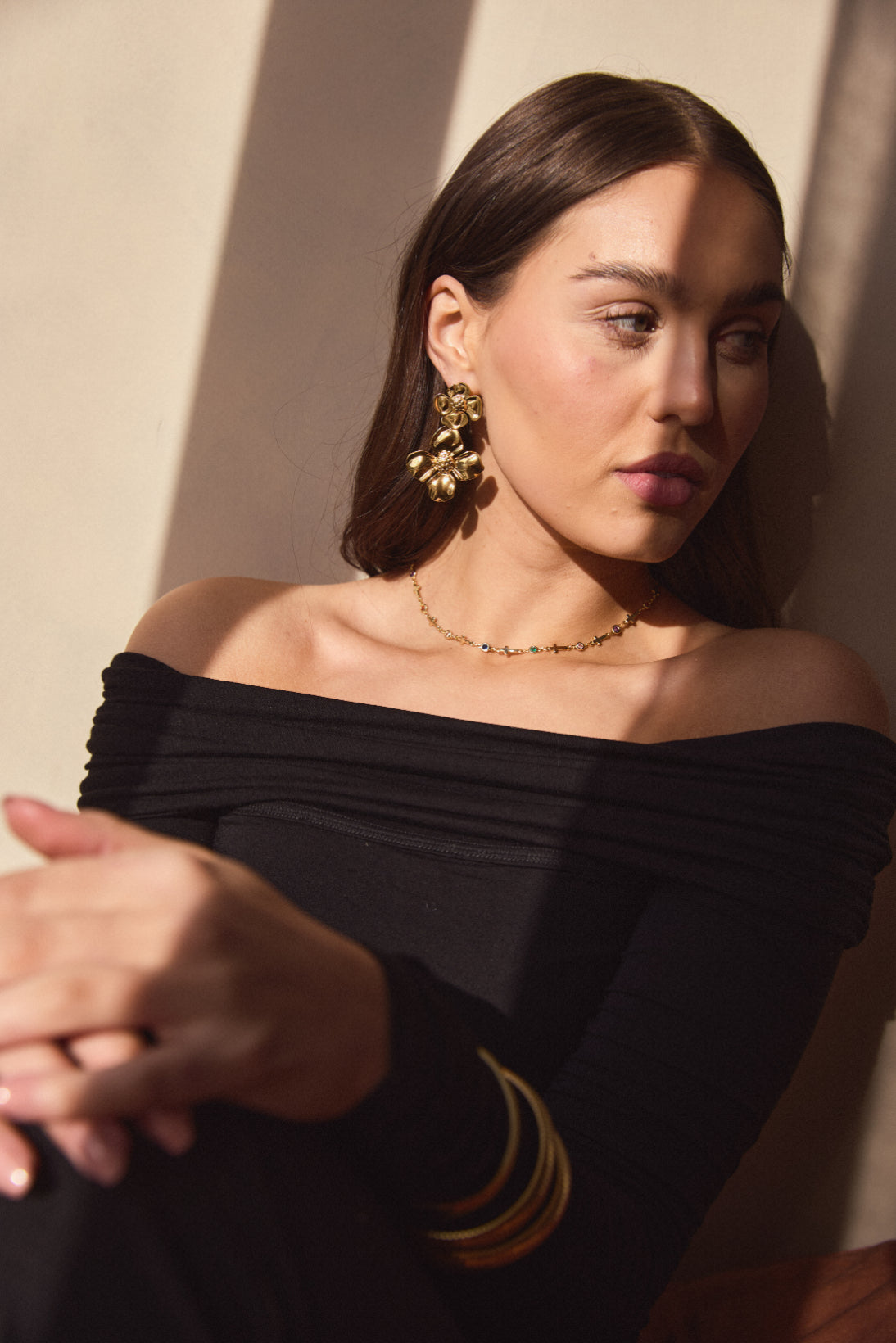 Ashley Earrings Gold
