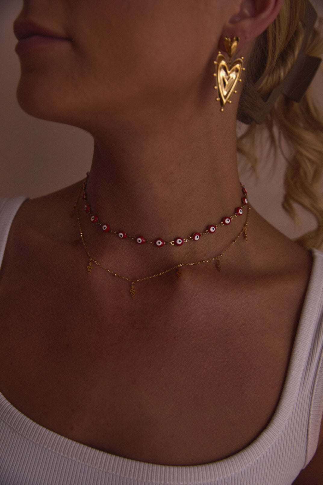 Red Eye Choker Necklace
