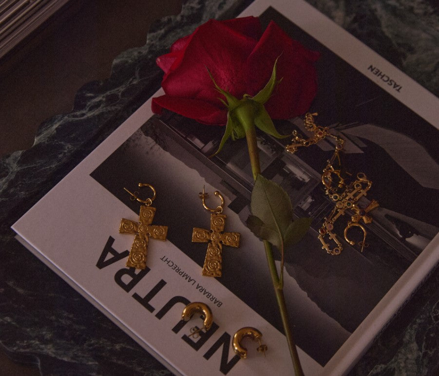 Phoenix Cross Earrings