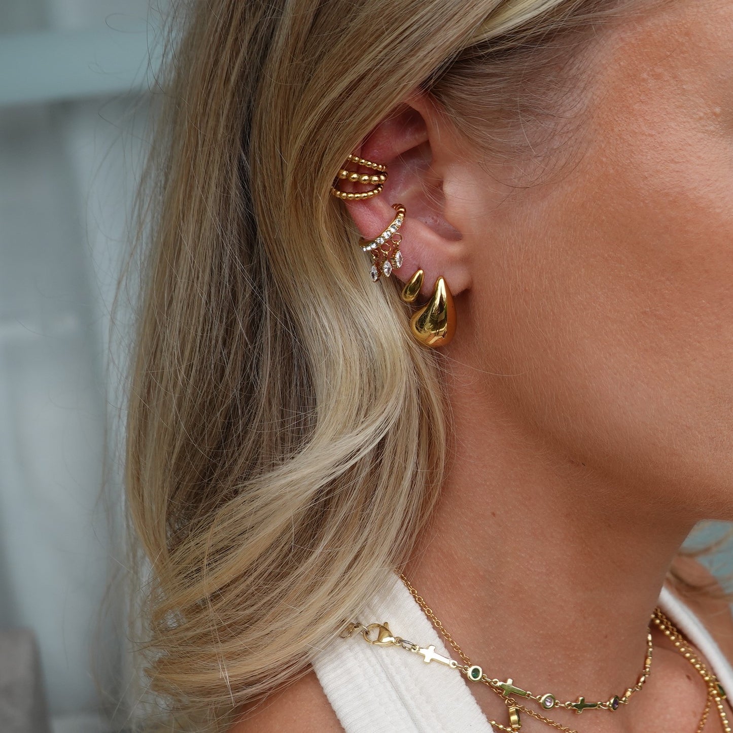 Rebecca Earring Gold Small