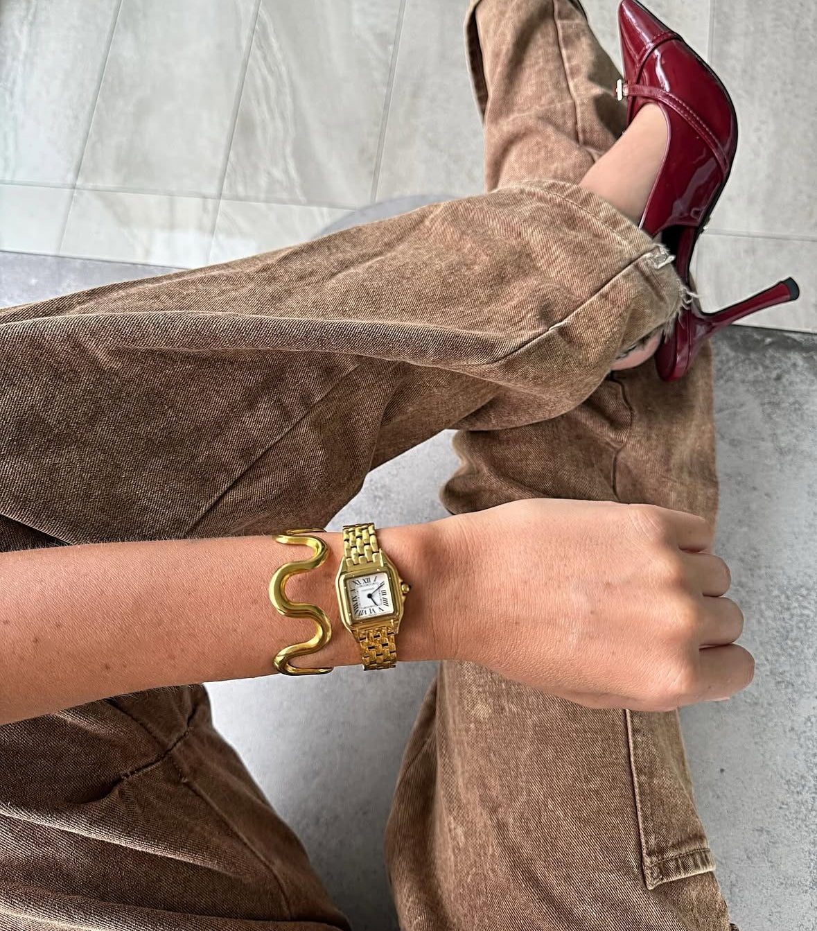 Squiggle Cuff Bracelet