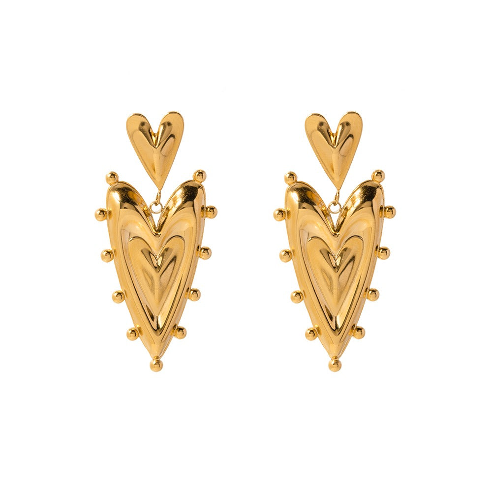 Double Heart Earrings