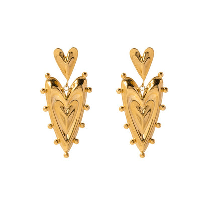 Double Heart Earrings
